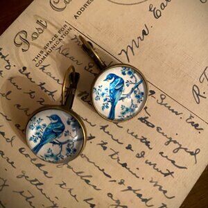 Sale Blue Willow Earrings